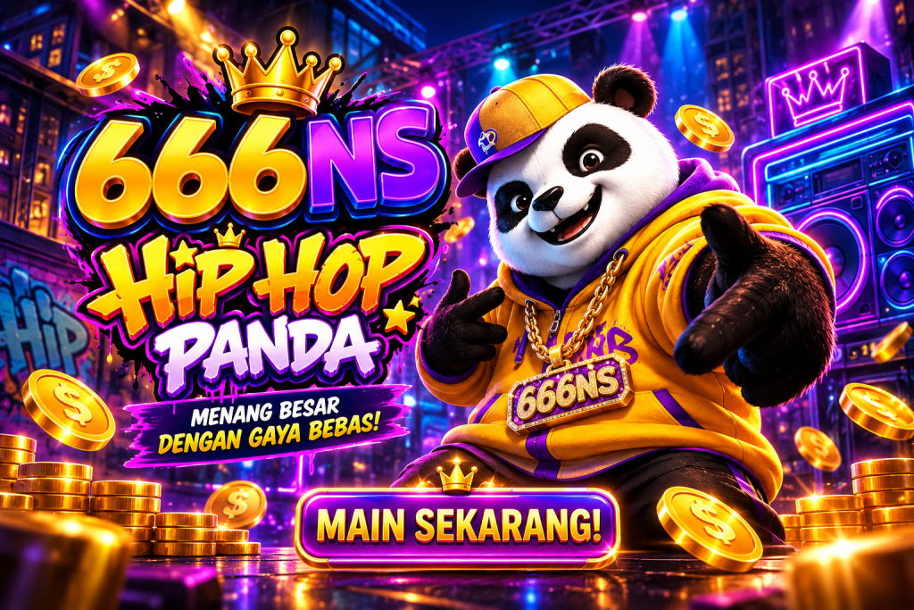 Panda hip hop 666NS bergaya neon